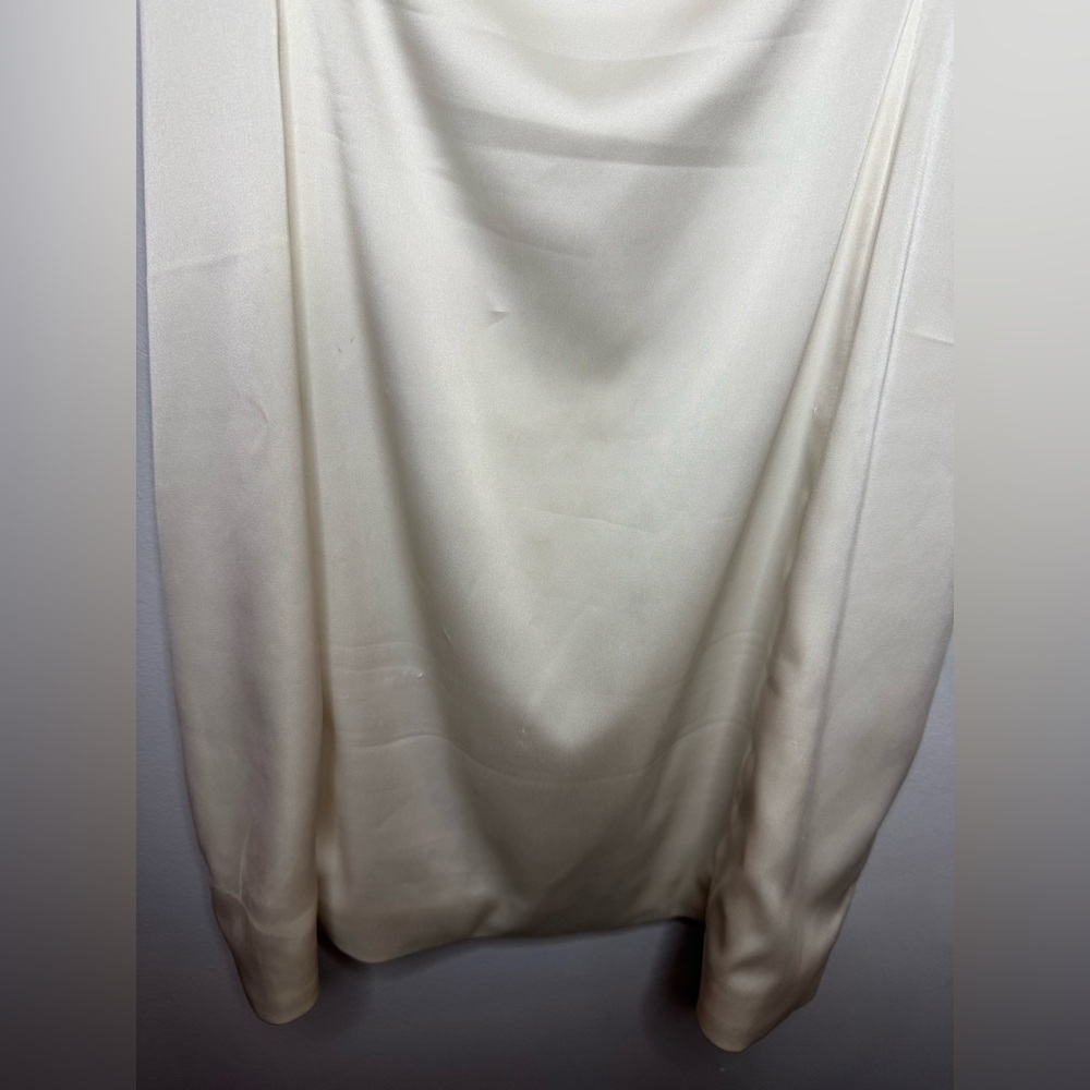 Aritzia Sunday Best Cream Satin Slip Dress - Picture 3 of 6